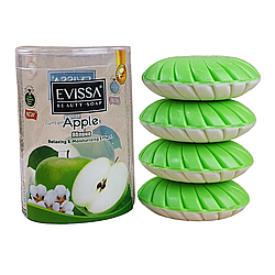 Мило туалетне Evissa 4*100 г Яблуко