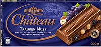 Молочный шоколад Chateau Trauben Nuss с изюмом и Лесным орехом 200гр. Германия