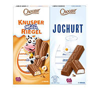 Шоколад молочный Choceur Knusper Milch Riegel орех и воздушный рис 200 г Германия