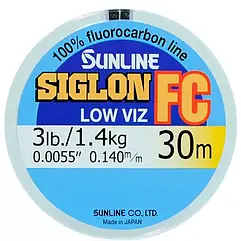 Флюорокарбон 0.35 мм 30 м 8 кг Sunline Siglon FC