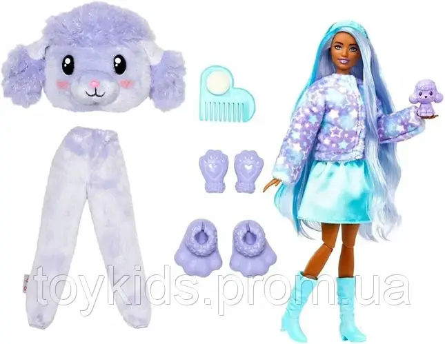 Барби Кукла сюрприз Пудель Кьюти Ревил серии Мягкие и пушистые Barbie ...