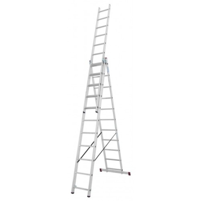 Универсальная 3-секционная лестница KRAUSE Corda (3х11 ступеней) BF - фото 2 - id-p2015367057
