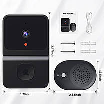 Розумний дверний домофон із відеодзвінком і WIFI камерою FG30-2, фото 3