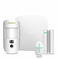 Стартовый комплект системы безопасности AJAX StarterKit Cam (white)