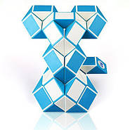 QiYi Rubik's Snake 72 pcs blue | 126 cm | Змійка Рубіка 72 елементи | блакитна | 126 см, фото 7