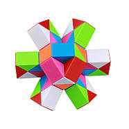 QiYi Rubik's Snake 48 pcs colorful | 84 cm | Змійка Рубіка 48 елементів | різнокольорова | 84 см, фото 7