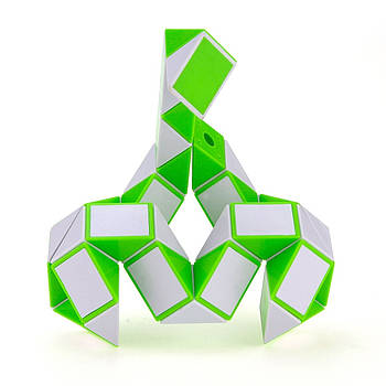 QiYi Rubik's Snake 60 pcs green | 105 cm | Змійка Рубіка 60 елементів | зелена | 105 см