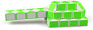 QiYi Rubik's Snake 60 pcs green | 105 cm | Змійка Рубіка 60 елементів | зелена | 105 см, фото 5