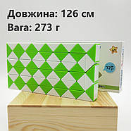 QiYi Rubik's Snake 72 pcs green | 126 cm | Змійка Рубіка 72 елементи | зелена | 126 см, фото 4