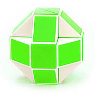 QiYi Rubik's Snake 60 pcs green | 126 cm | Змійка Рубіка 72 елементи | зелена | 126 см, фото 6