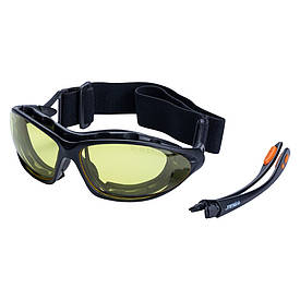 Набір окуляри захисні з обтюратором і змінними дужками Super Zoom anti-scratch, anti-fog (янтар) SIGMA BF