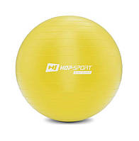 Фітбол Hop-Sport 55 см Жовтий + насос 2020