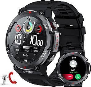 Чоловічий смарт-годинник LEMFO LF33 з функцією телефону. Чоловічий спортивний годинник, 100+ спортивних режимів