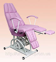 Педикюрно-косметологічне крісло КП-3 на гідравліці c підставкою