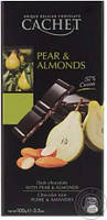 Шоколад Черный Cachet Pear & Almonds Кашет 57 % какао с грушей и миндалем 100 г Бельгия