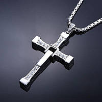 Настольный крестик Форсаж серебряного цвета (30% серебра). Крестик из фильма Форсаж. Крест Доминика