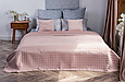 Стьогане покривало 150х220 мікрофібра полуторне якісне, двостороннє покривало шикарне Персиковий, фото 4