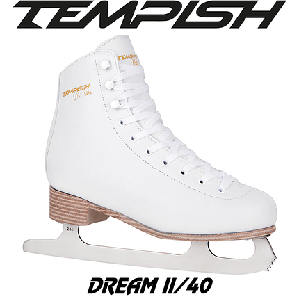 Ковзани фігурні жіночі ковзани для фігурного катання Tempish DREAM II розмір 40/25,7 см білі, фото 1