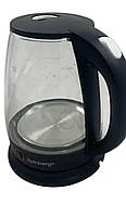 Дисковый электро чайник прозрачный с корпусом из жароустойчивого стекла 2200W 1.8 л, Чайник с подсветкой