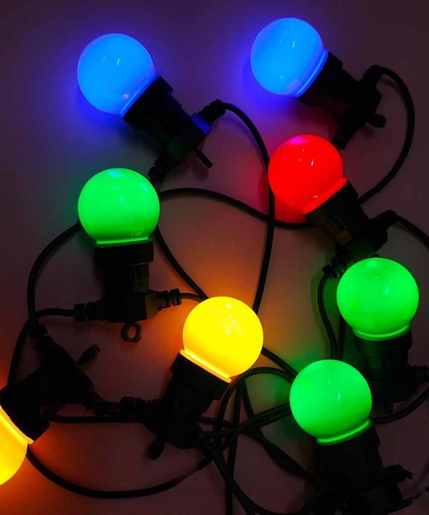 Вулична ретро гірлянда Белт-Лайт, 10 матових LED ламп, 5м, 220V, IP68