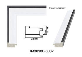 Пластиковий багет для рам DM3818B-6002