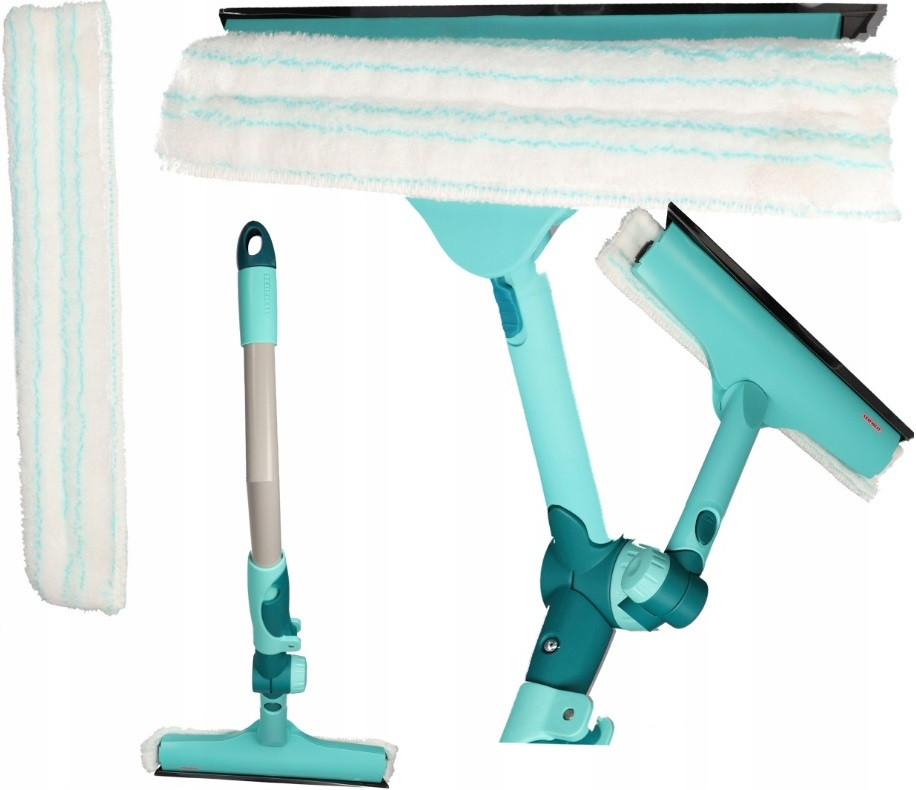 Телескопическая Швабра плоская 32 см для мытья окон и рам 3в1 Leifheit ...