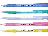 Ручка кулькова автомат Economix VENERA Е10105-25 синя 0. 5 мм корпус асорті