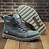 Чоловічі зимові шкіряні черевики (натуральна шкіра) сірі на хутрі, чоловіче взуття на зиму, розмір 40 41 42 43 44 45, фото 6