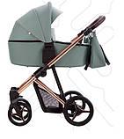 Коляска 2 в 1 Bebetto FLAVIO Premium STELA 03 м'ята Gold, фото 2