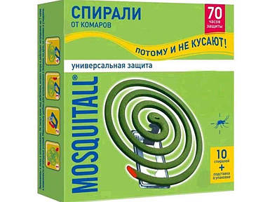 Спіраль від комарів (10шт підставка) ТМ MOSQUITALL FG