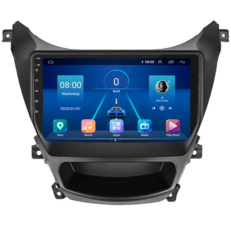Штатна магнітола Lesko для Hyundai Elantra V (MD) Рестайлінг ver 2 2013-2016 екран 9" 2/32Gb 4G Wi-Fi GPS Top