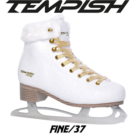 Ковзани фігурні жіночі ковзани для фігурного катання Tempish FINE розмір 37/24,0 см білі, фото 1