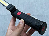 Світильник з червоним і білим світлом WORKLIGHT W-52 для СТО з магнітом і гачком ліхтар акумуляторний 18650, фото 6