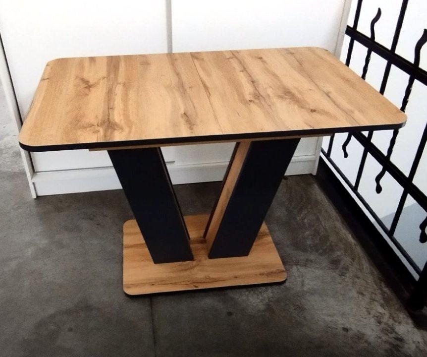 Стіл обідній розкладний Торін Fusion furniture , колір  дуб аппалачі/антрацит