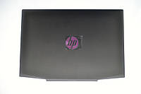 Крышка дисплея для HP Pavilion Gaming 15-cx, черная (black) LCD Back Cover, логотип фиолетовый