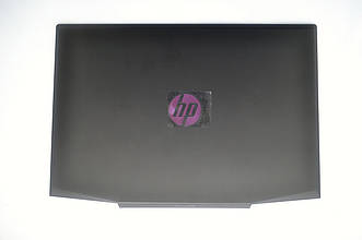 Кришка дисплею для HP Pavilion Gaming 15-cx, чорна (black) LCD Back Cover, логотип фіолетовий