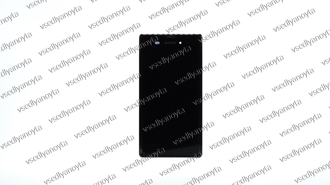 Дисплей для смартфона (телефона) Sony Xperia T3 D5102, D5103, D5106, black, (у зборі з тачскрином) (з рамкою)