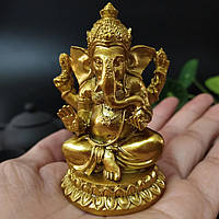 Статуетка Ганеша . Фигурка для интерьера Ganesha 4x4x7 см. Декор статуя слоноголовый бог удачи и