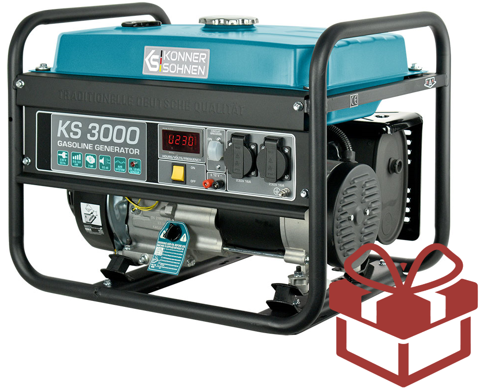 Бензиновий генератор Könner&Söhnen KS 3000, (3920)