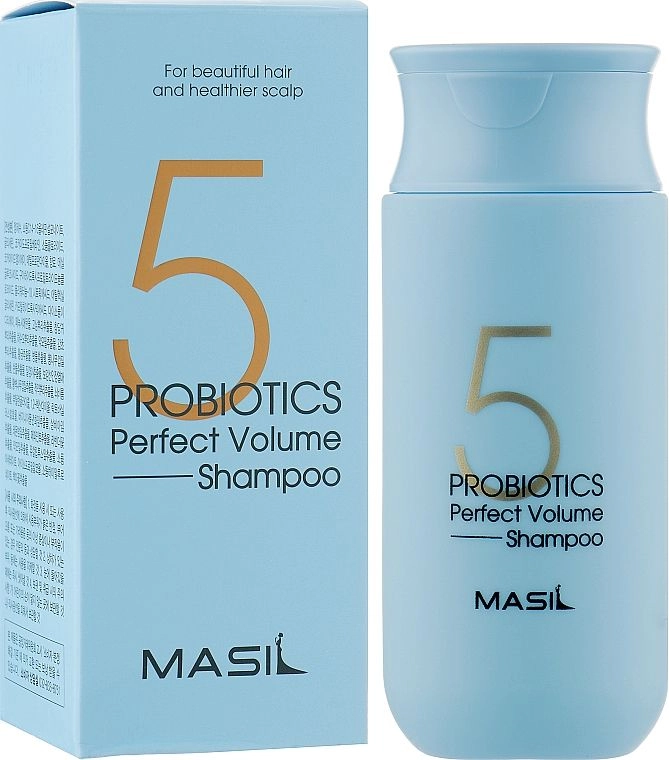Шампунь з пробіотиками для ідеального об’єму волосся 5 Probiotics Perfect Volume Shampoo Masil 150 мл, фото 1