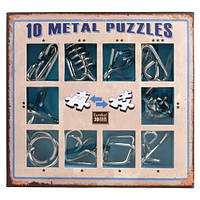 10 Metal Puzzle Blue | Голубой набор головоломок