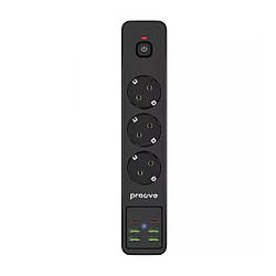 Мережевий подовжувач Proove Power Socket P-03 (3 розетки + 4 USB + 2 Type-C) 2М Black