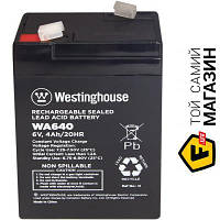 Аккумулятор для ИБП Westinghouse Батарея аккумуляторная для ИБП свинцово-кислотная 6V 4Ah terminal F1