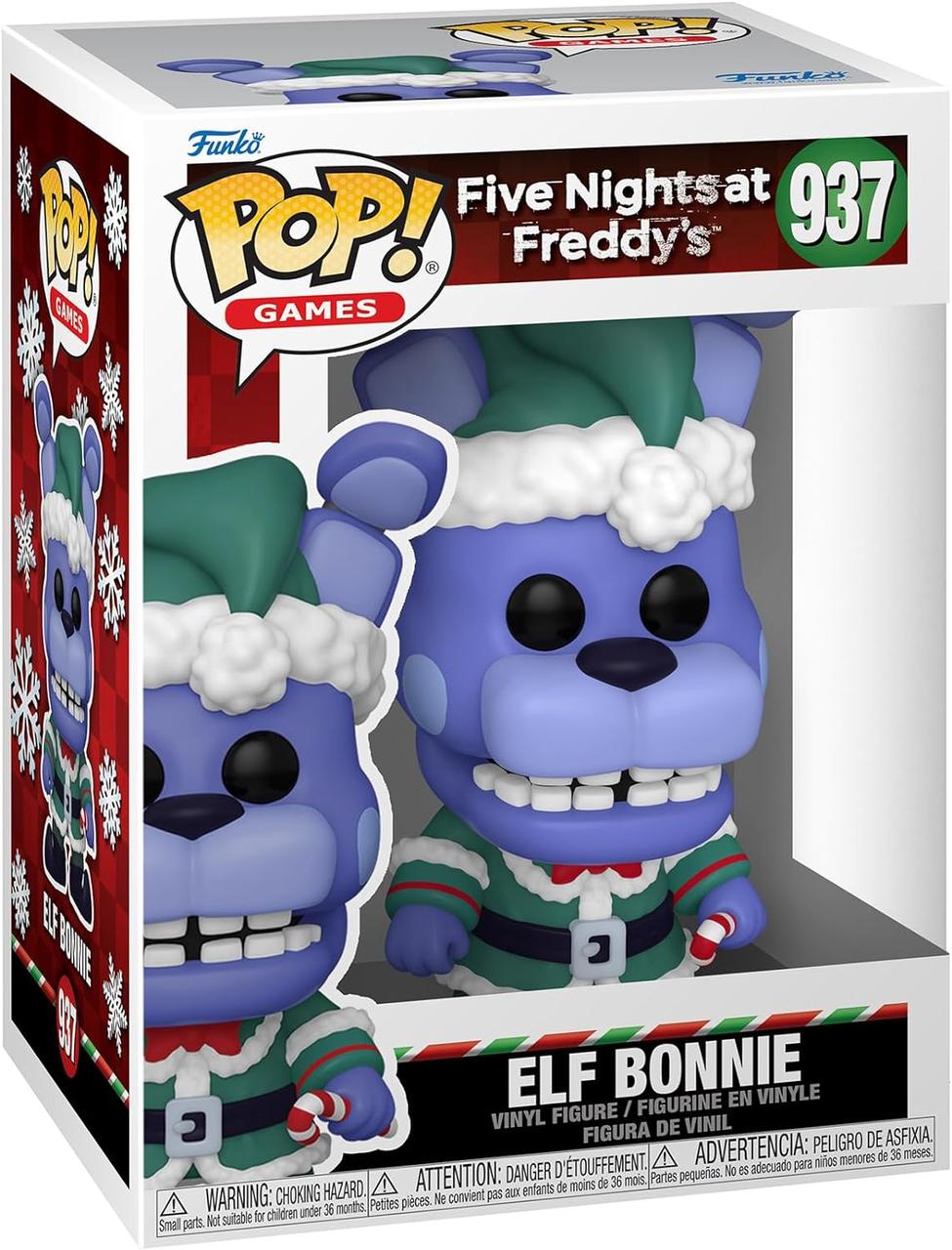 Фигурки 5 ночей с Фредди Funko Pop Five Nights at Freddy's Holiday Elf Bonnie - фото 1 - id-p2015564250