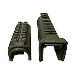 Цівка на АК 47/74 DLG TACTICAL (DLG-099) полімерна, колір Олива, 2 планки picatinny з кріпленням M-LOK, фото 4