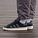 Чоловічі Кросівки Adidas Campus Black Grey 40-41-42-43-44-45, фото 5