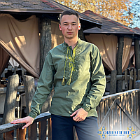 Чоловіча вишита сорочка "Перемога" домоткане полотно. Чоловіча Вишиванка 58 розмір