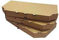 Коробка для половинки пиццы 328*163*38 бурая