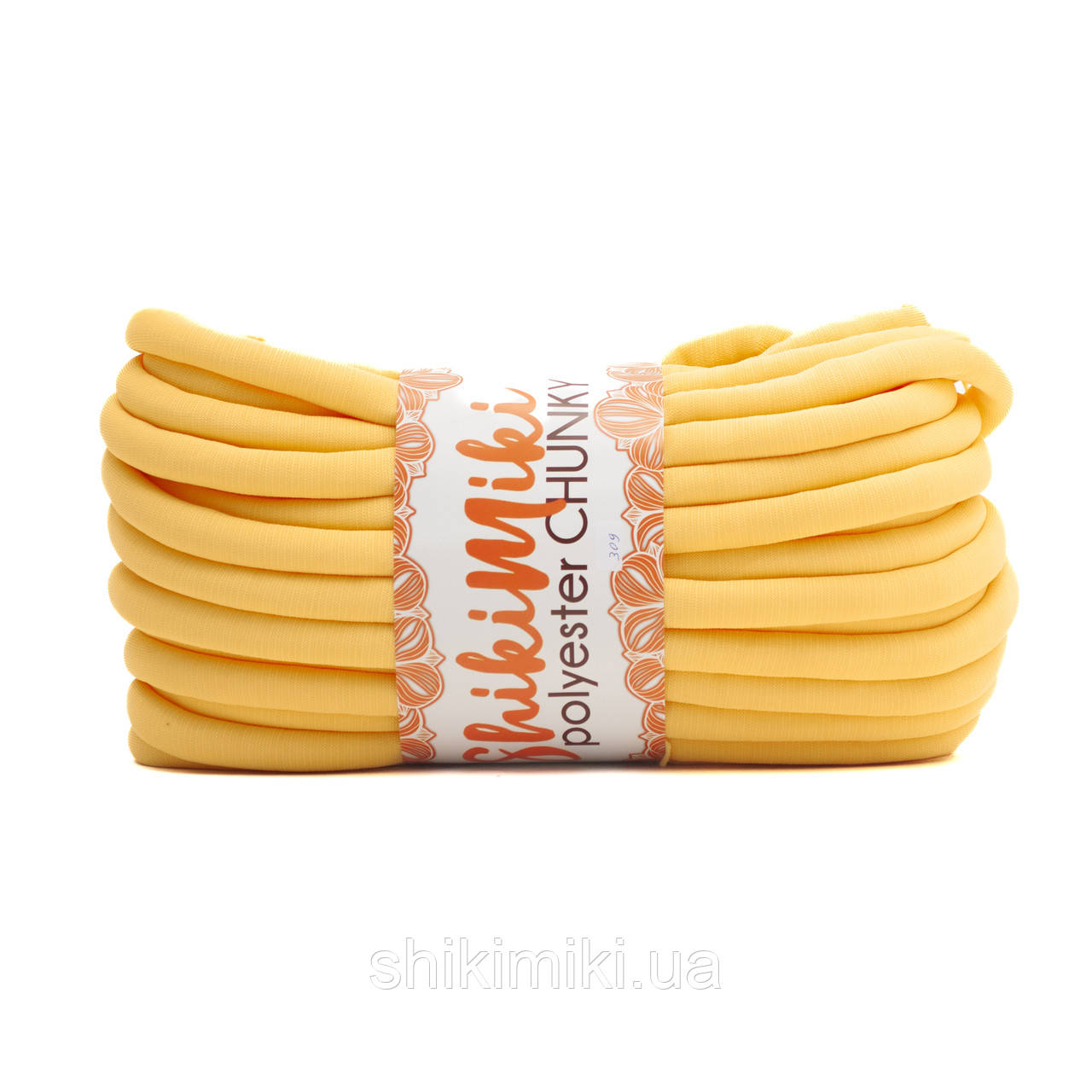 Шнур з наповнювачем Shikimiki Polyester Chunky, колір Банан