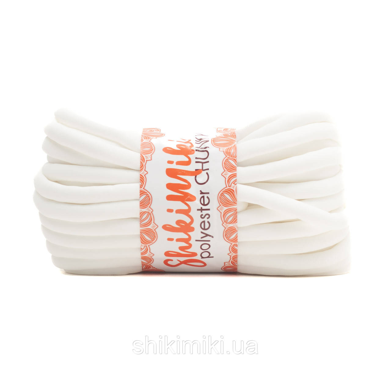Шнур з наповнювачем Shikimiki Polyester Chunky, колір Білий